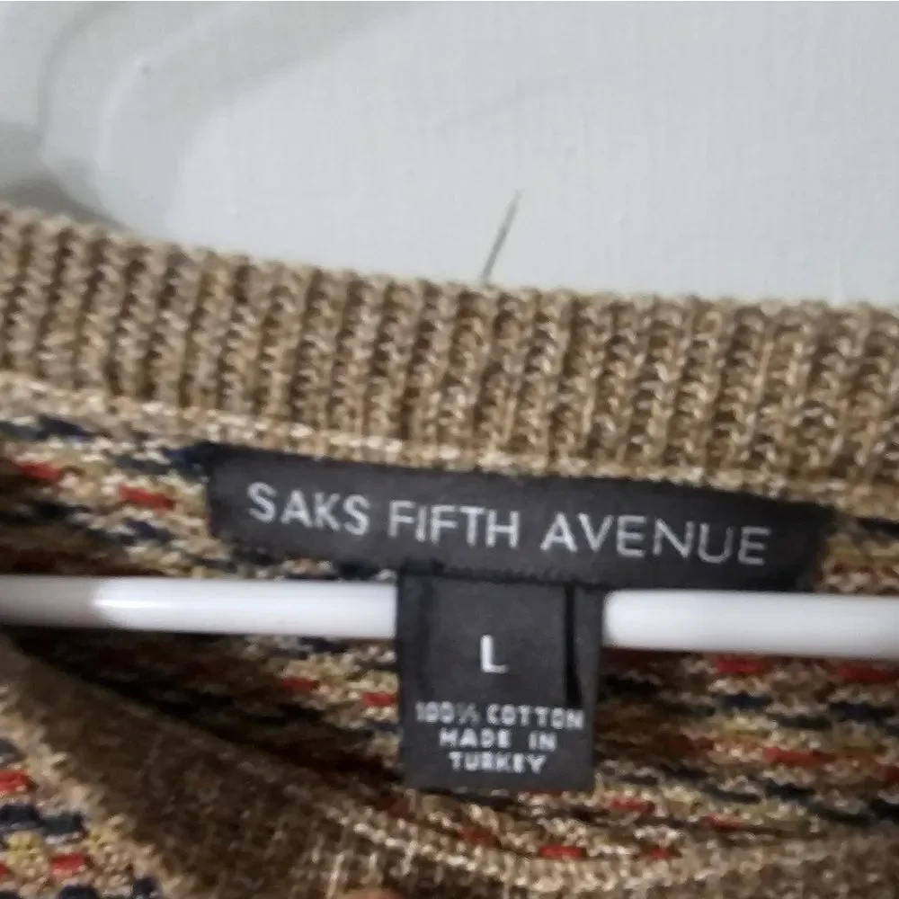 Vintage Saks Fifth Avenue Sweater Size Large, Excellent Condition